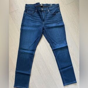 PAIGE Jeans. Size 36. Dark Blue. 56% Rayon 25% Cotton 18% Polyester 1% Spandex